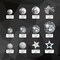 Disco Ball Cake Topper Mirror Balls Cake Decorations with Silver Stars Cake Topper for 70s 80s Disco Dance Party Saturday Night Fever Supplies (Style 1)